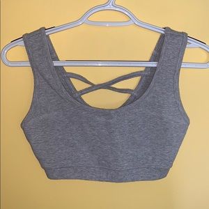 Gray Sports Bra